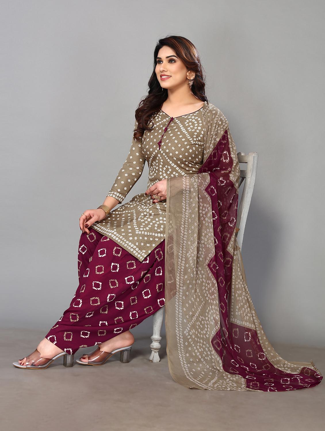 women printed unstitched salwar suit set - 21749586 - Standard Image - 3