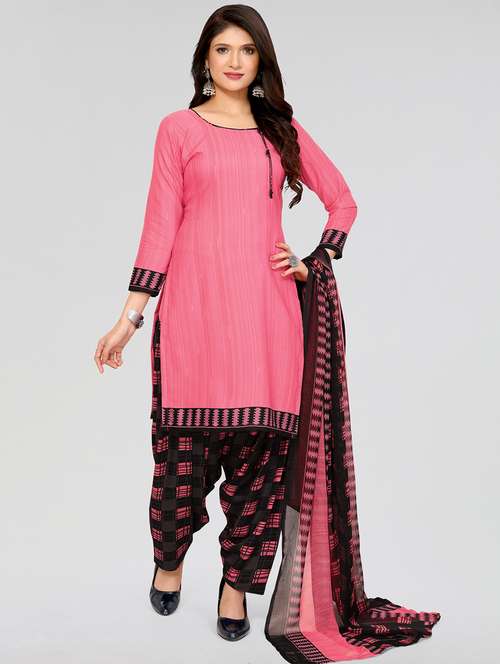women printed unstitched salwar suit set - 21749587 - Standard Image - 0