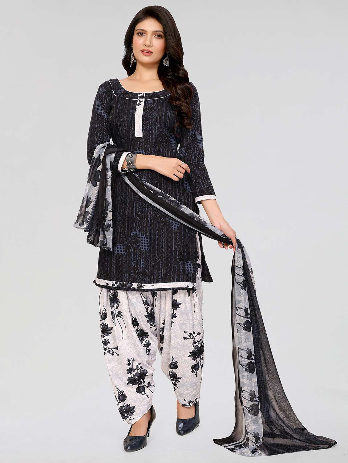 women printed unstitched suit set - 21749615 -  Zoom Image - 0