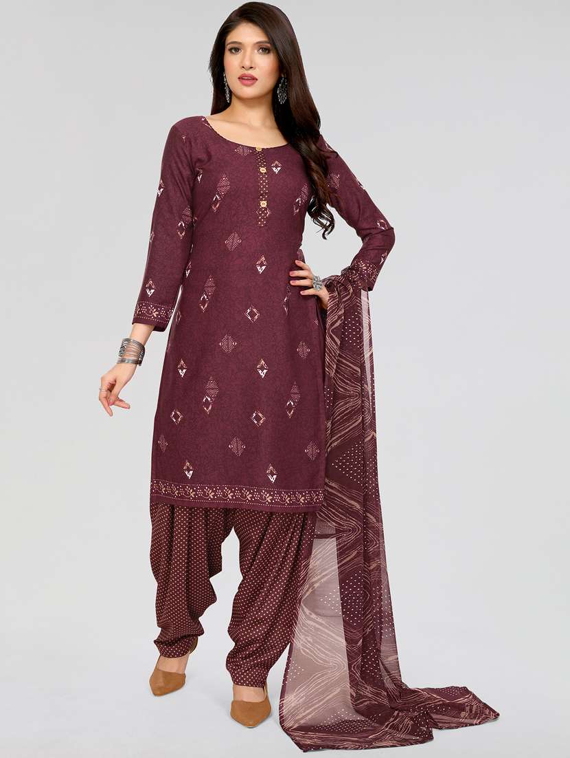 women printed unstitched salwar suit set - 21749622 - Zoom Image - 0