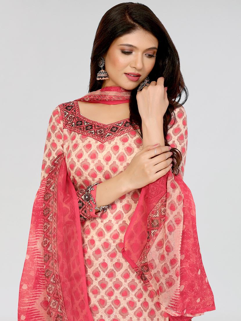 women printed unstitched salwar suit set - 21749655 - Standard Image - 3
