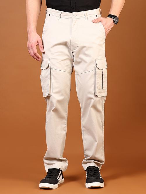 men mid rise solid cargo - 21749671 - Standard Image - 0