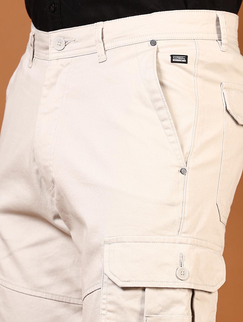 men mid rise solid cargo - 21749671 - Standard Image - 5
