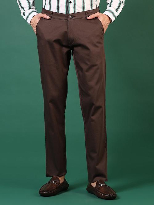 men solid mid rise casual chinos - 21749678 -  Standard Image - 0