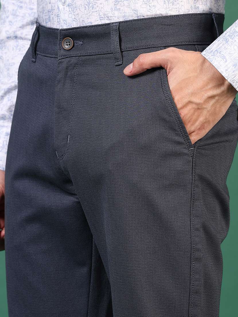 men mid rise solid chinos  - 21749680 -  Standard Image - 5