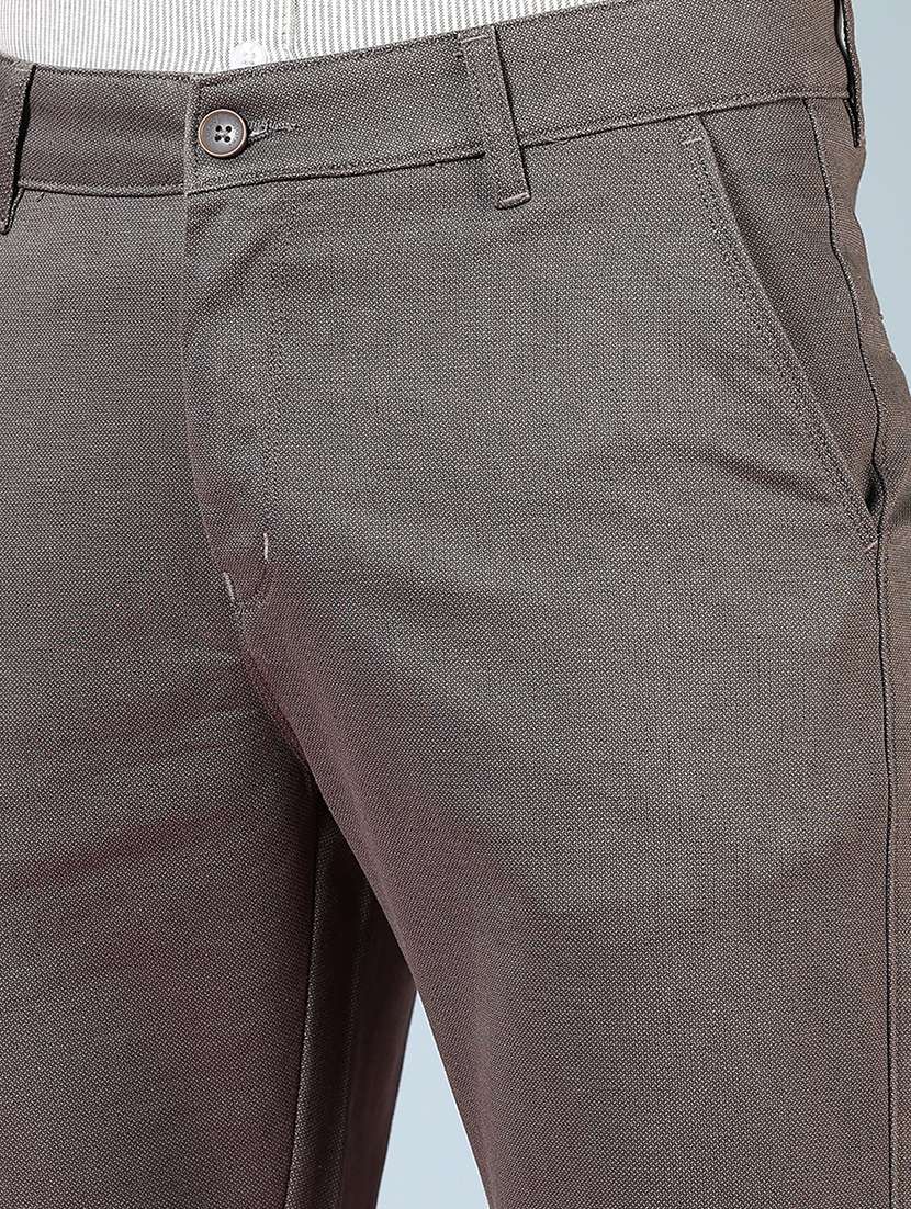 men solid mid rise casual chinos - 21749681 -  Standard Image - 5