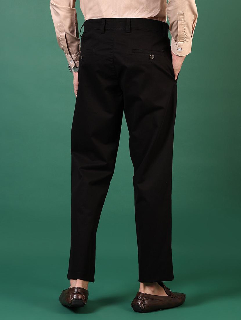men solid mid rise casual chinos - 21749696 - Standard Image - 3