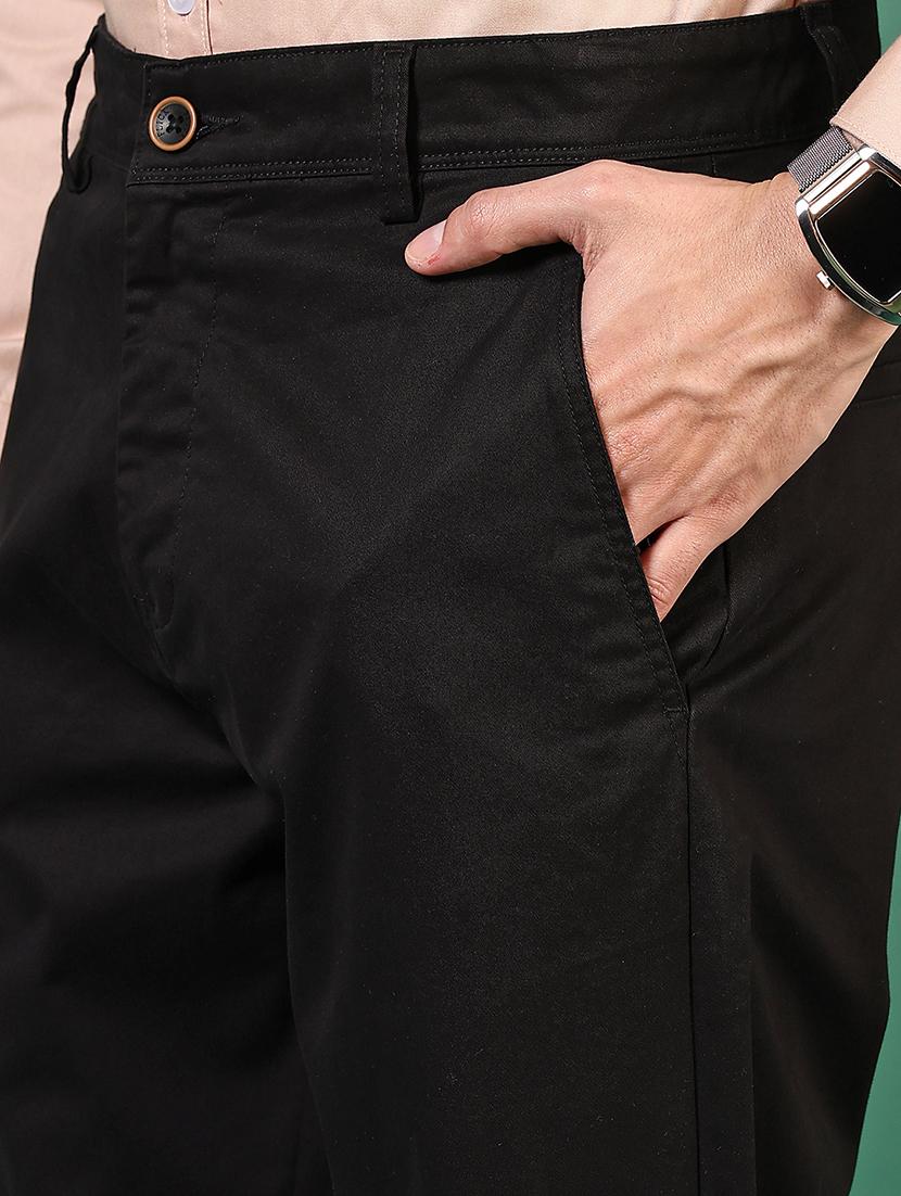 men solid mid rise casual chinos - 21749696 - Standard Image - 5
