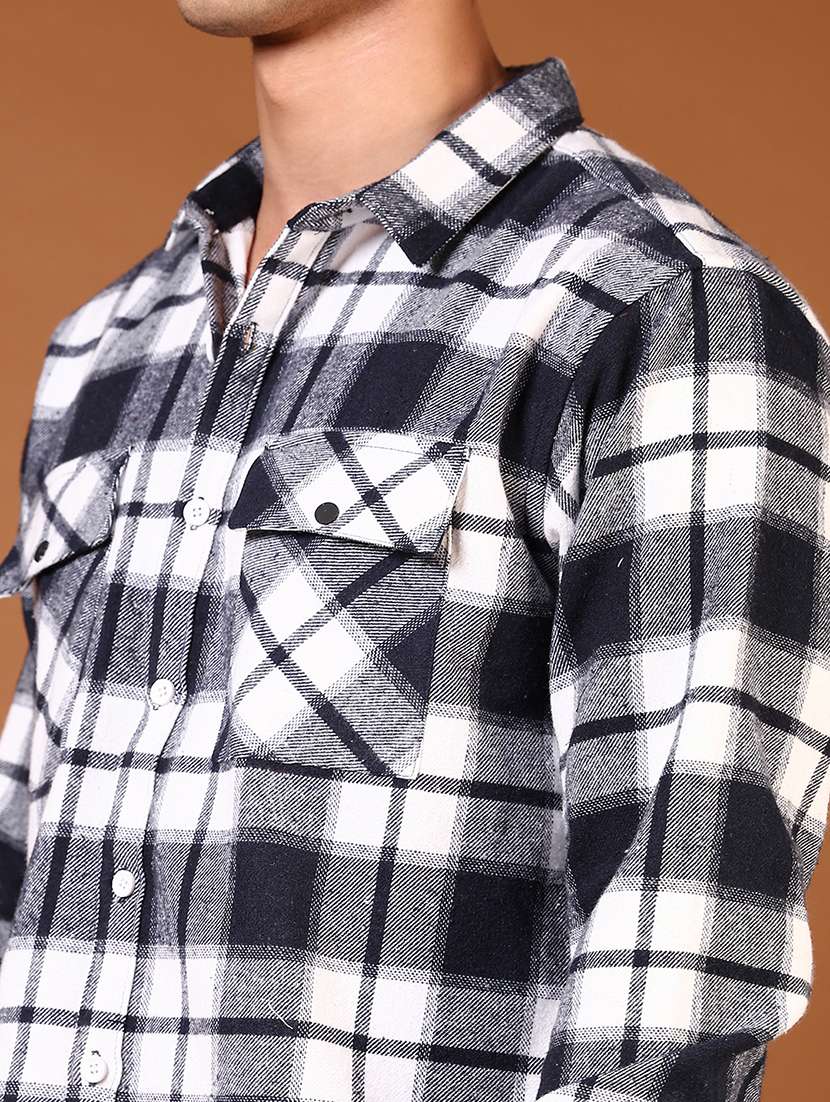 men checkered long sleeve regular fit casual shirt - 21749711 -  Standard Image - 5