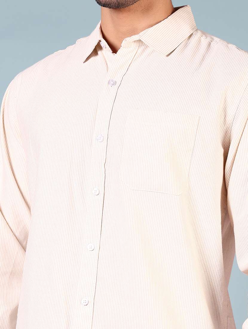 men striped long sleeve regular fit casual shirt - 21749712 -  Standard Image - 5