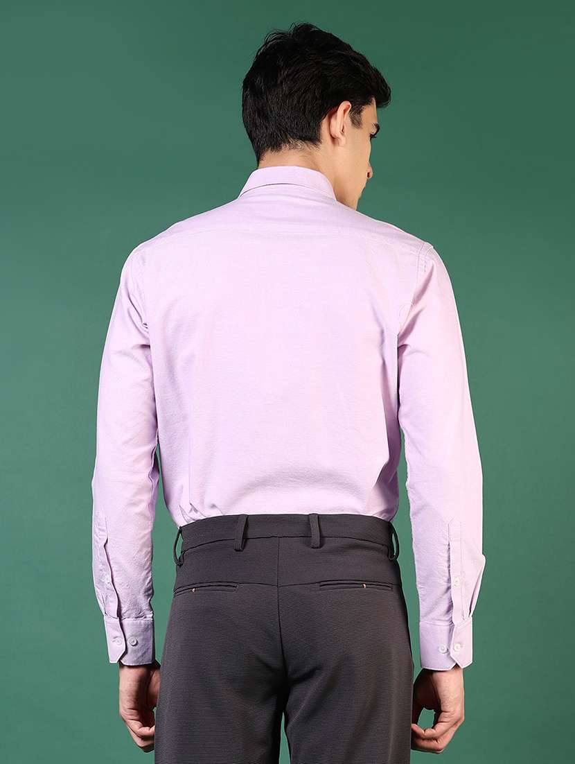 men solid long sleeve regular fit formal shirt - 21749733 -  Standard Image - 3