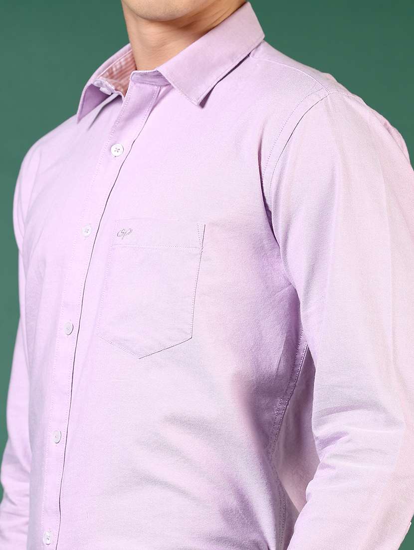 men solid long sleeve regular fit formal shirt - 21749733 -  Standard Image - 5