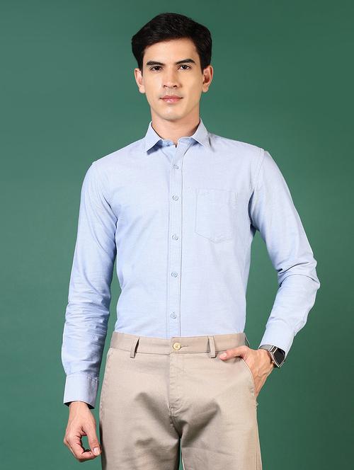 men long sleeves solid casual shirt - 21749734 - Standard Image - 0