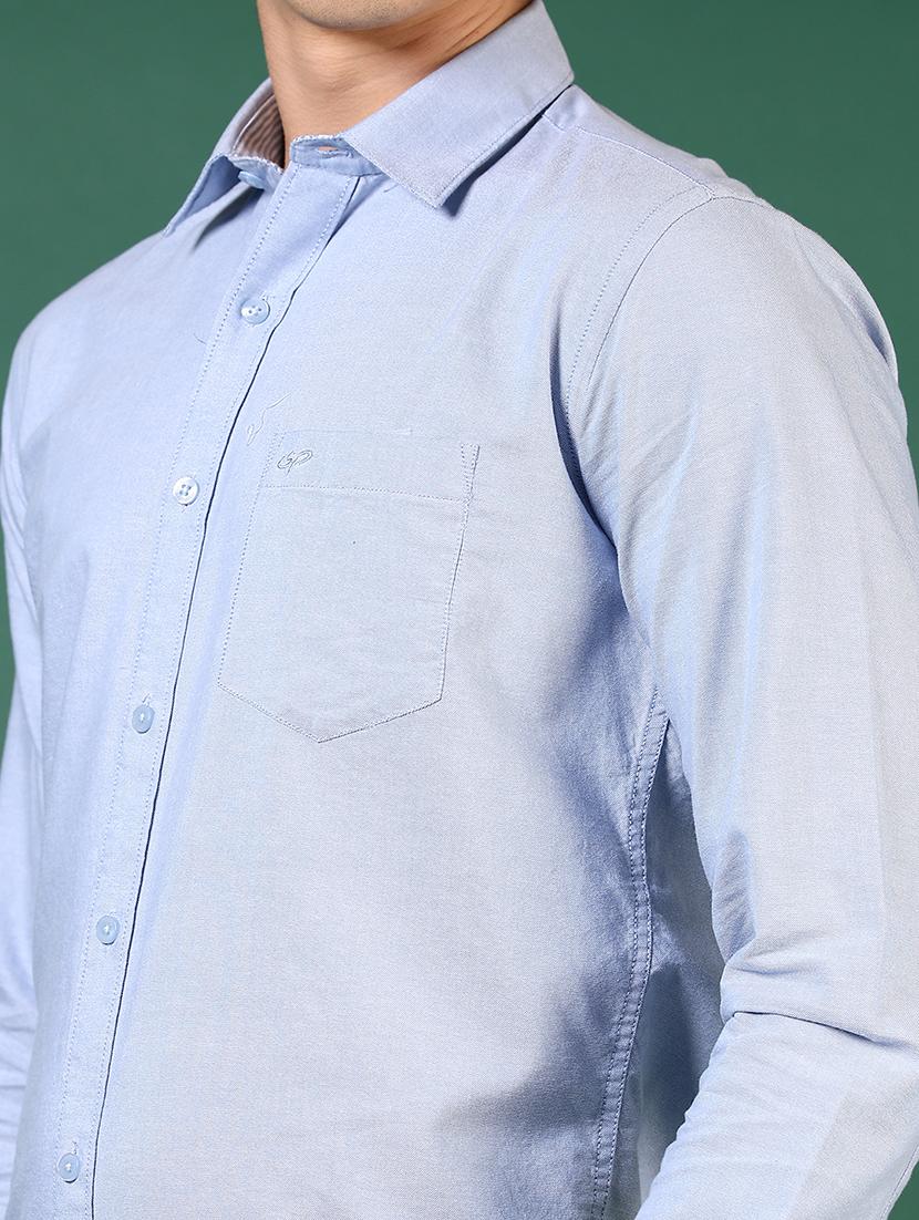 men long sleeves solid casual shirt - 21749734 - Standard Image - 5