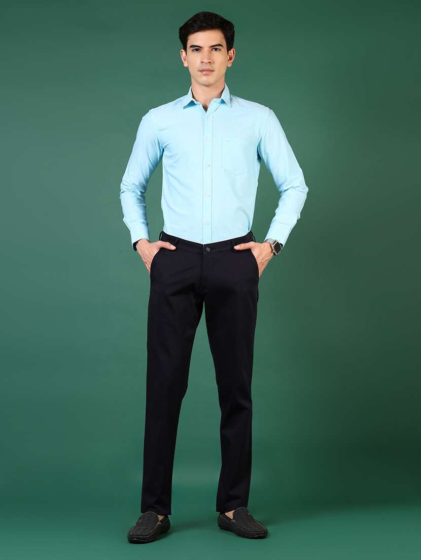 men solid long sleeve regular fit formal shirt - 21749735 -  Standard Image - 5
