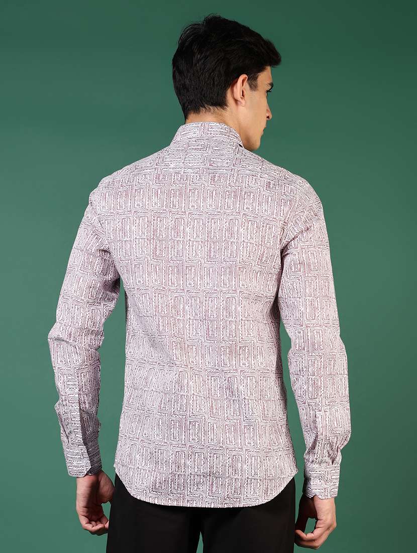 men printed long sleeve regular fit shirt - 21749765 -  Standard Image - 3