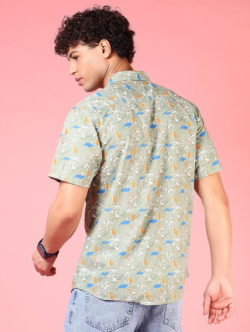 men collared short sleeves casual shirt - 21749807 - Standard Image - 3
