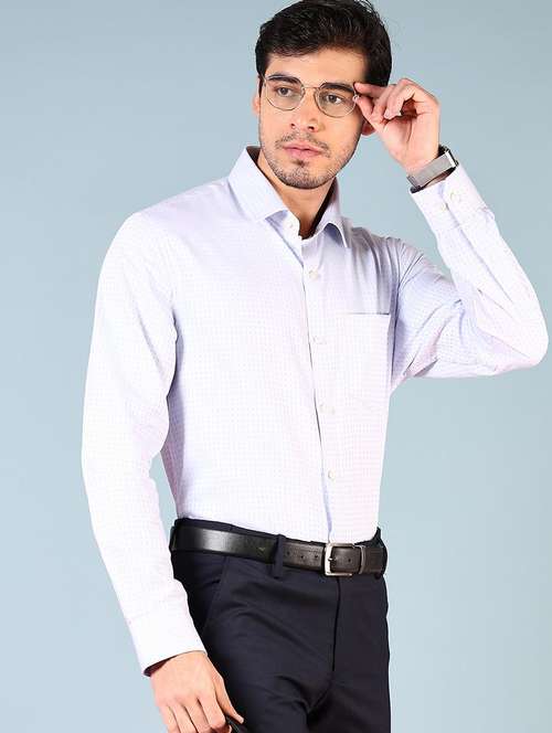 men long sleeves self design formal shirt - 21749814 -  Standard Image - 0