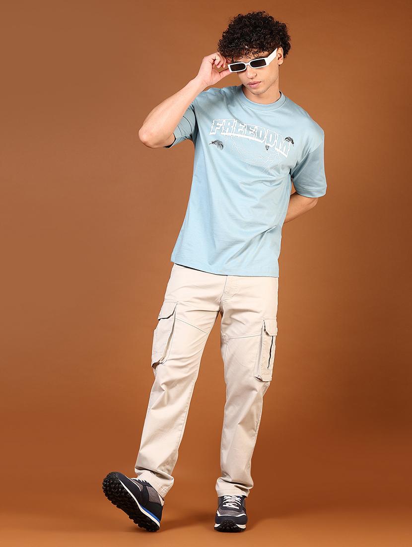 men short sleeves front & back printed t-shirt - 21749826 - Standard Image - 3