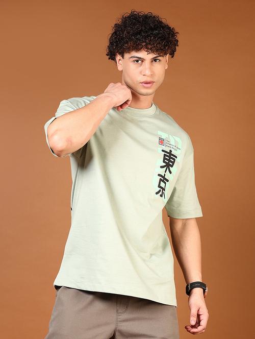 men short sleeves front & back print t-shirt - 21749827 - Standard Image - 0