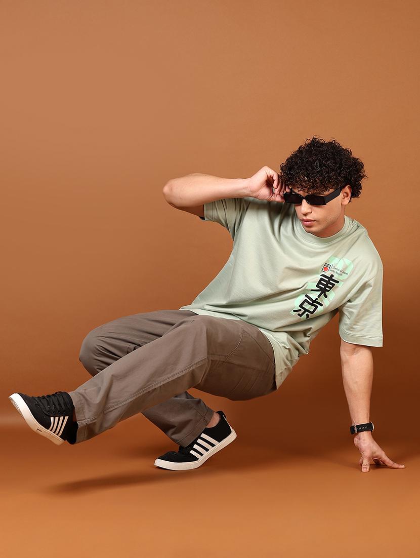 men short sleeves front & back print t-shirt - 21749827 - Standard Image - 3