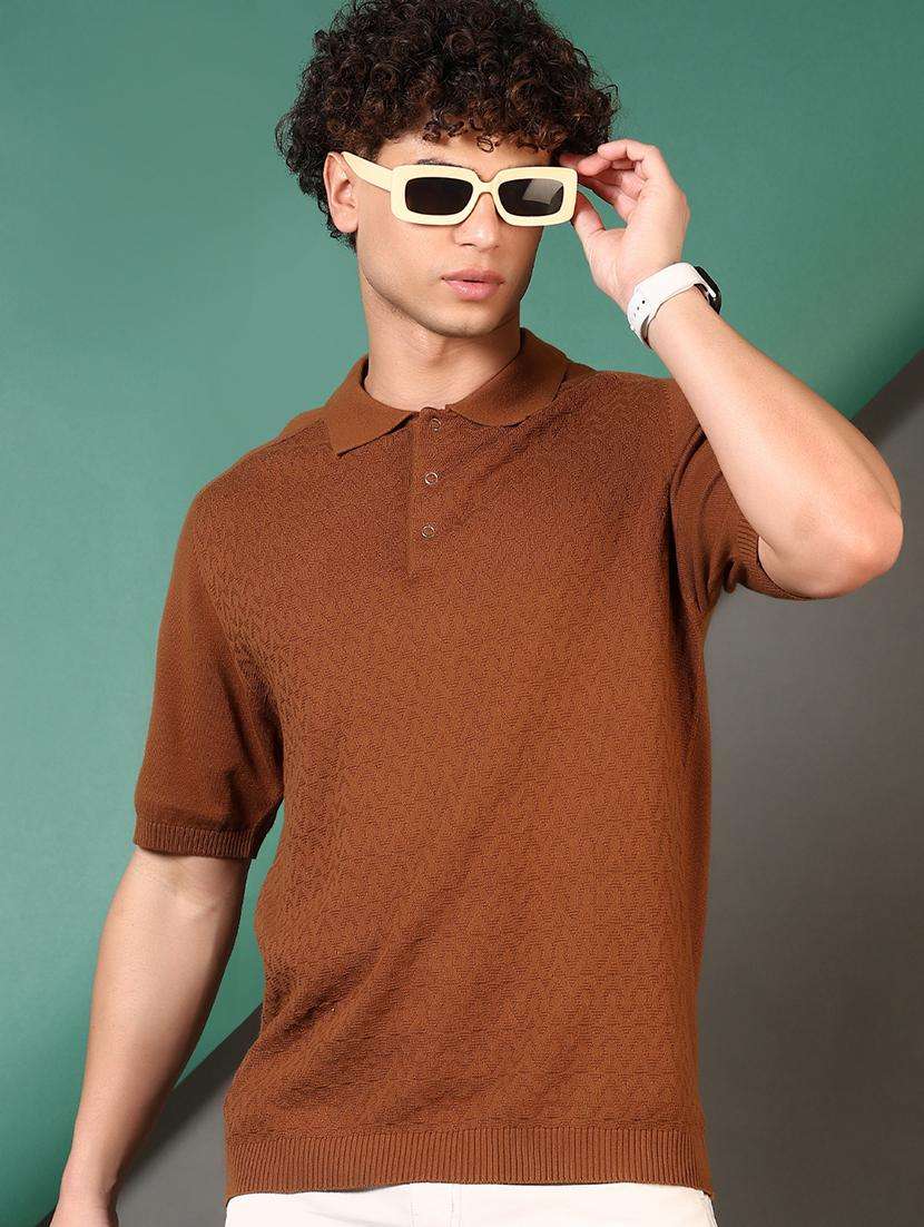 men short sleeves plain polo t-shirt