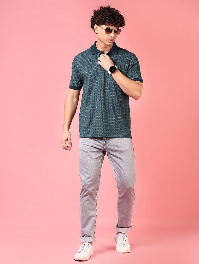 men printed short sleeves polo t-shirt - 21749835 - Standard Image - 3