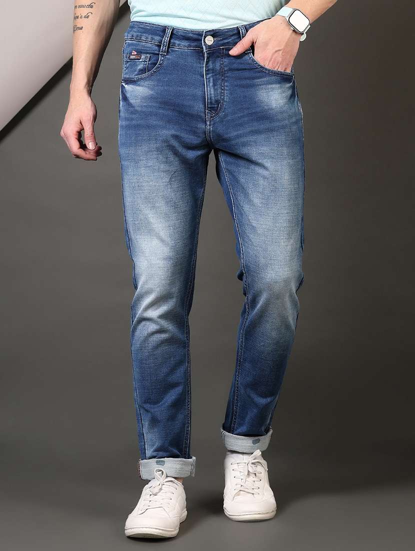 men solid mid rise slim fit jean - 21749859 -  Zoom Image - 0