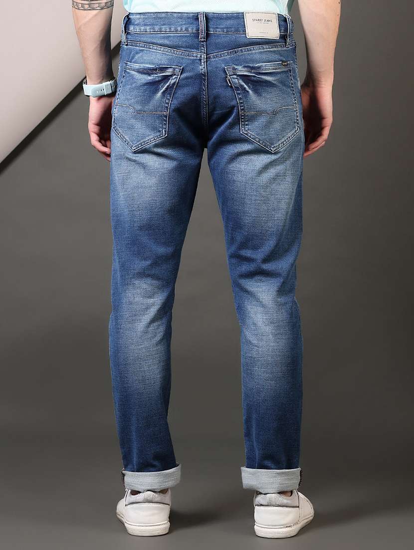 men solid mid rise slim fit jean - 21749859 -  Standard Image - 3