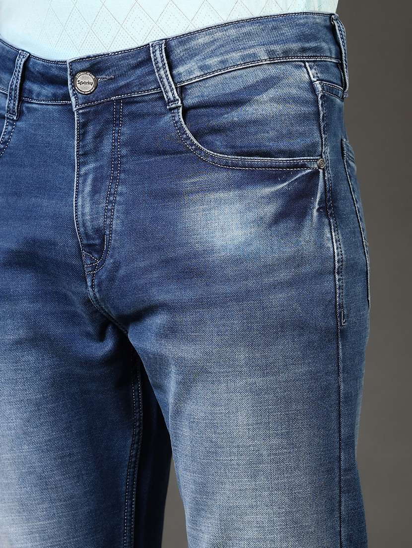 men solid mid rise slim fit jean - 21749859 -  Standard Image - 5