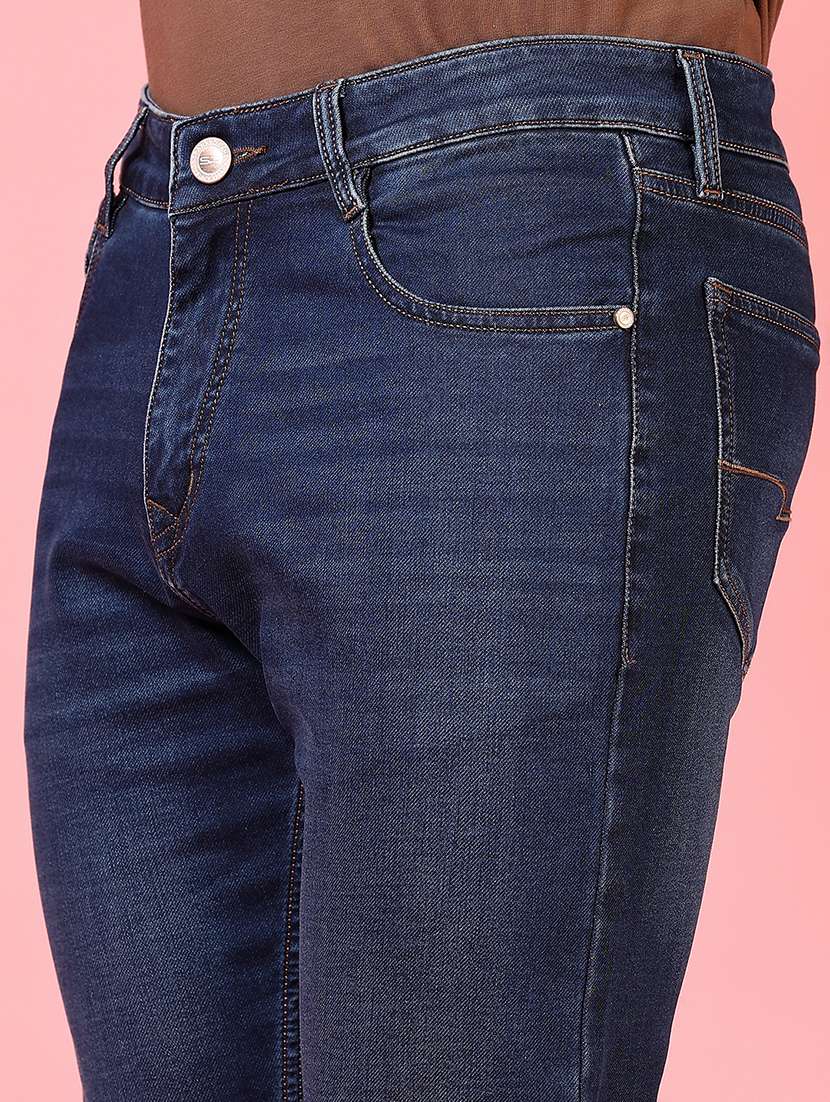 men solid mid rise slim fit jean - 21749870 -  Standard Image - 5