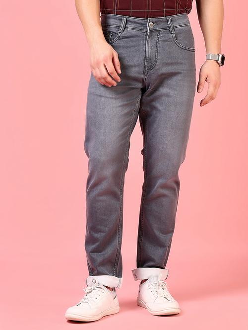 men solid mid rise slim fit jean - 21749872 - Standard Image - 0