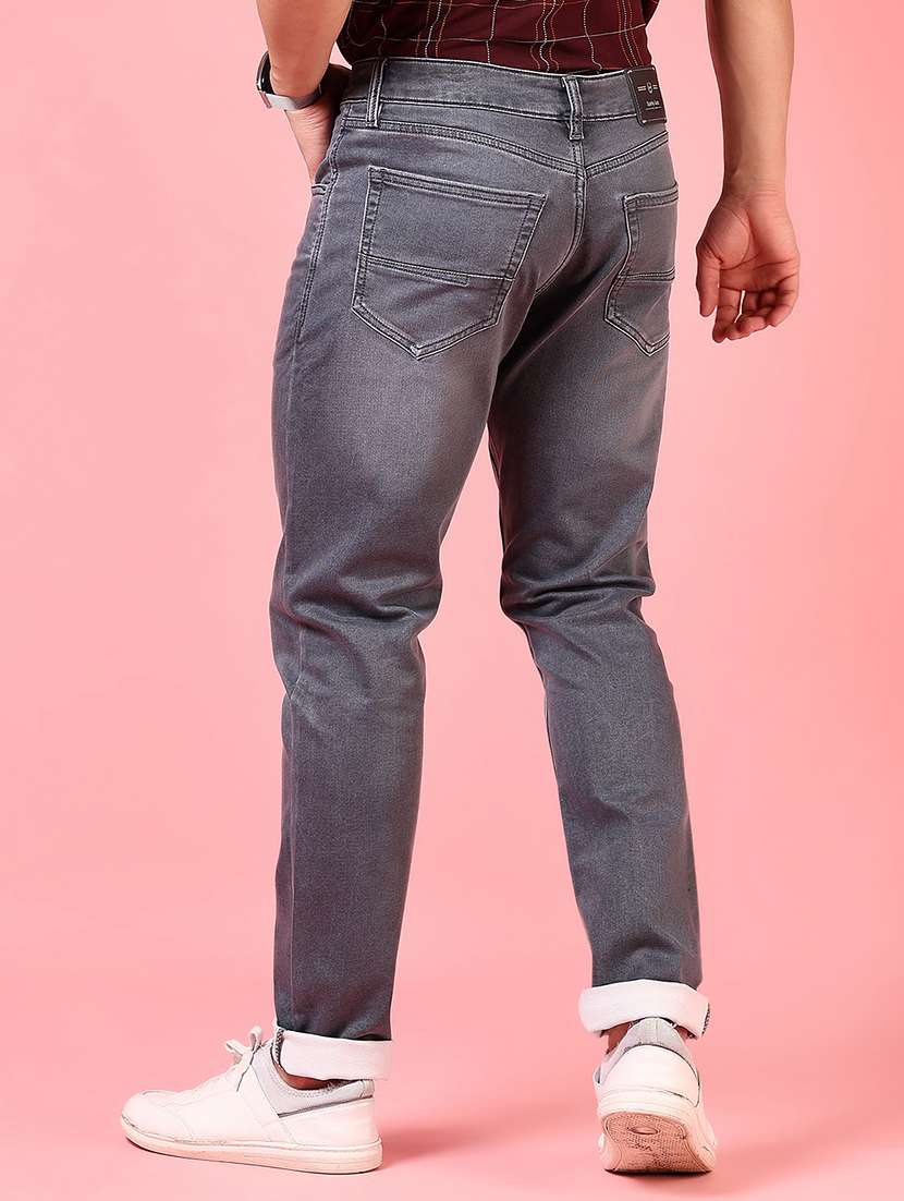 men solid mid rise slim fit jean - 21749872 - Standard Image - 3