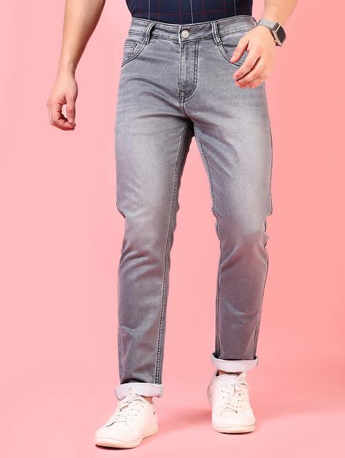 men solid mid rise slim fit jean - 21749873 - Standard Image - 0
