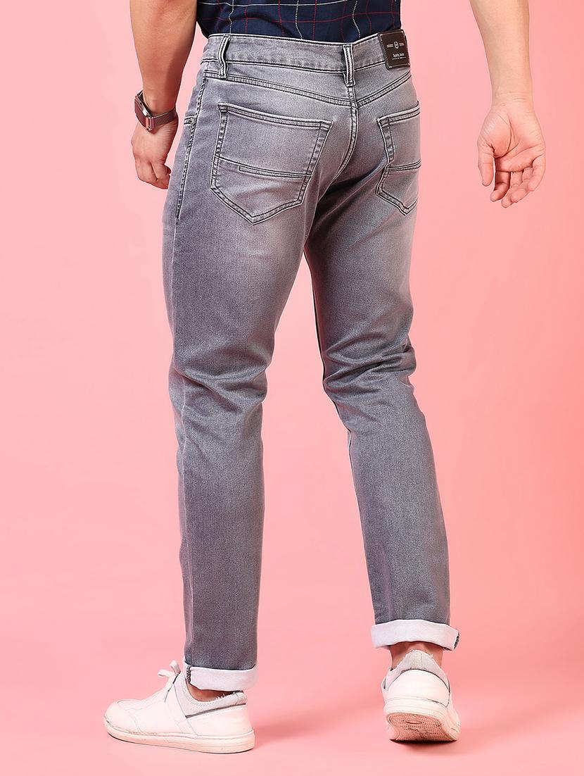 men solid mid rise slim fit jean - 21749873 - Standard Image - 3