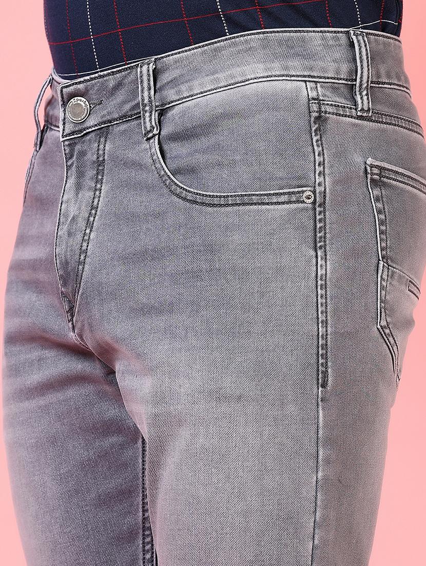 men solid mid rise slim fit jean - 21749873 - Standard Image - 5