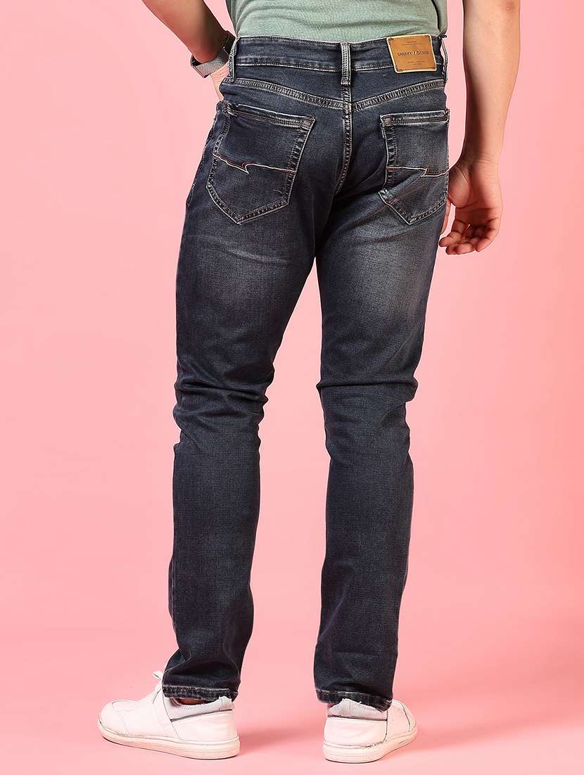 men solid mid rise slim fit jean - 21749876 -  Standard Image - 3
