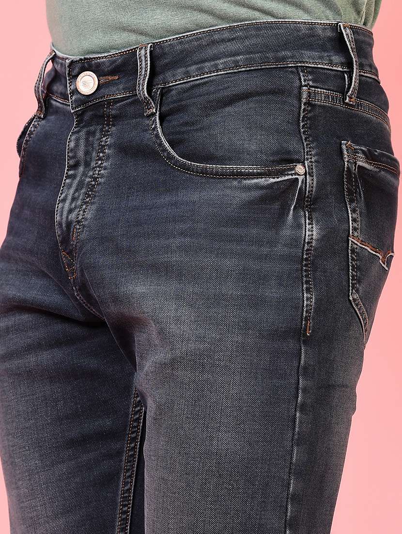 men solid mid rise slim fit jean - 21749876 -  Standard Image - 5