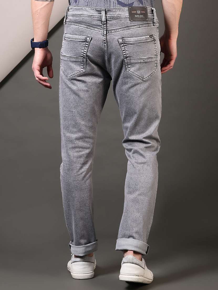 men solid mid rise slim fit jean - 21749878 -  Standard Image - 3