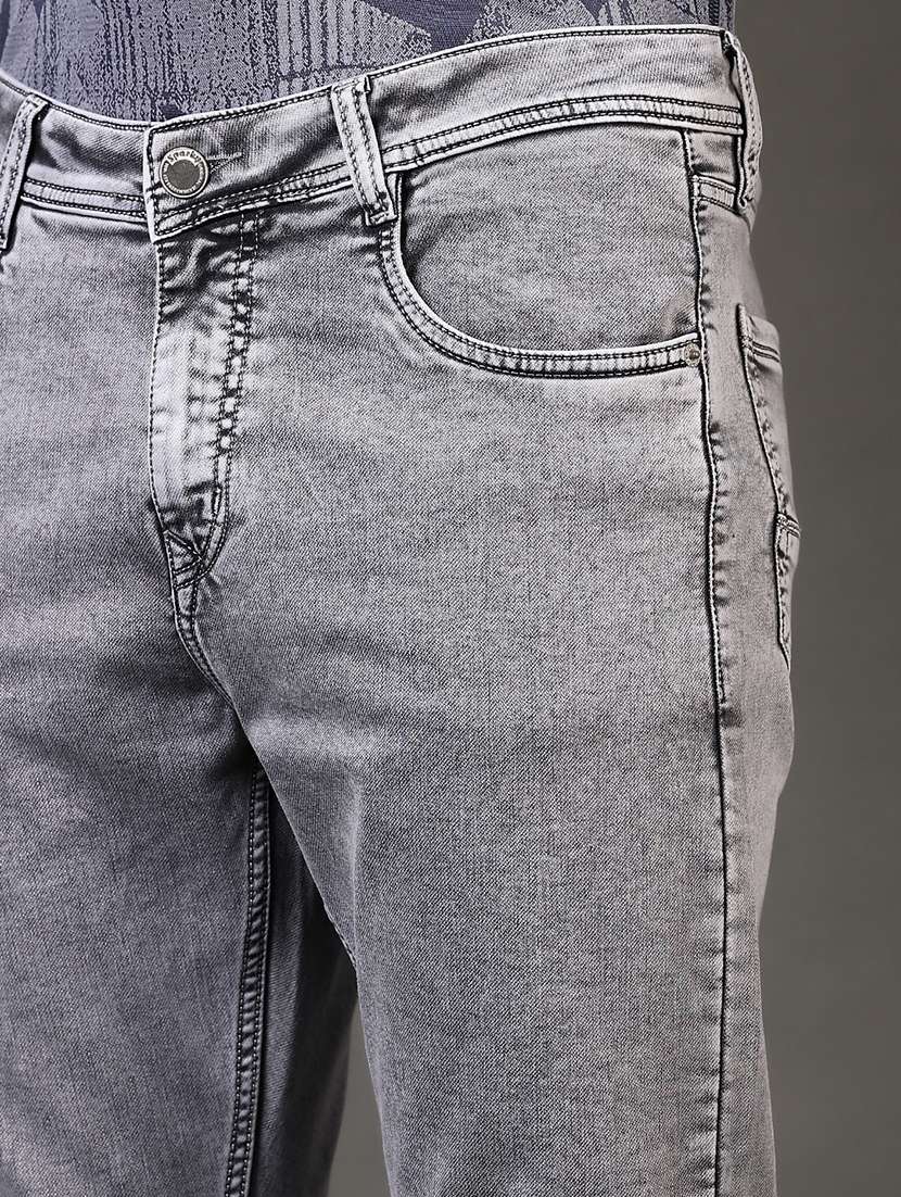 men solid mid rise slim fit jean - 21749878 -  Standard Image - 5