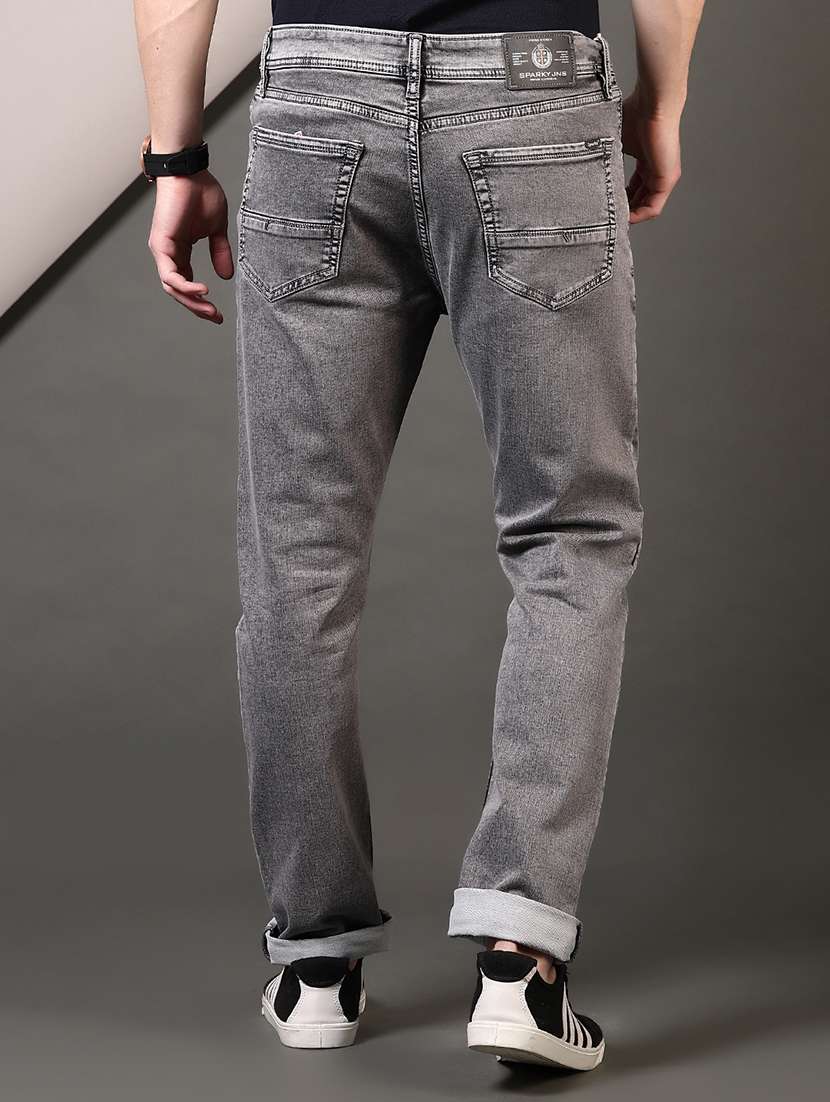 men solid mid rise slim fit jean - 21749884 -  Standard Image - 3