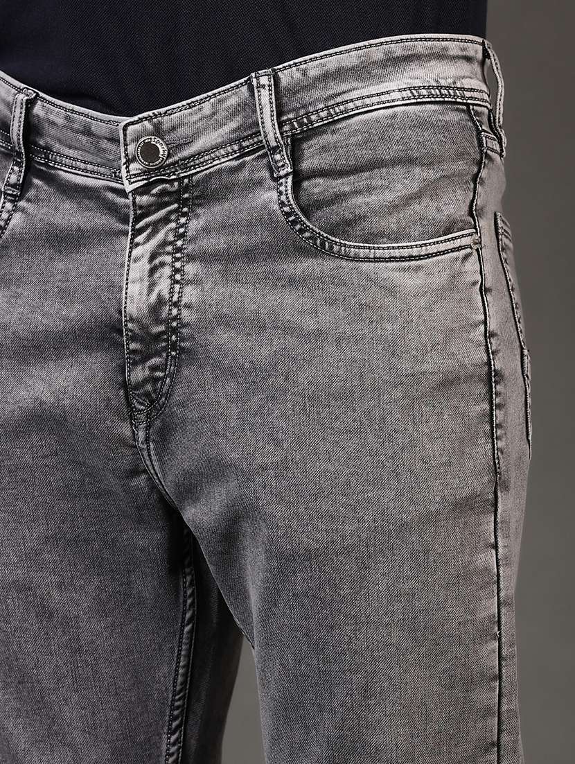 men solid mid rise slim fit jean - 21749884 -  Standard Image - 5