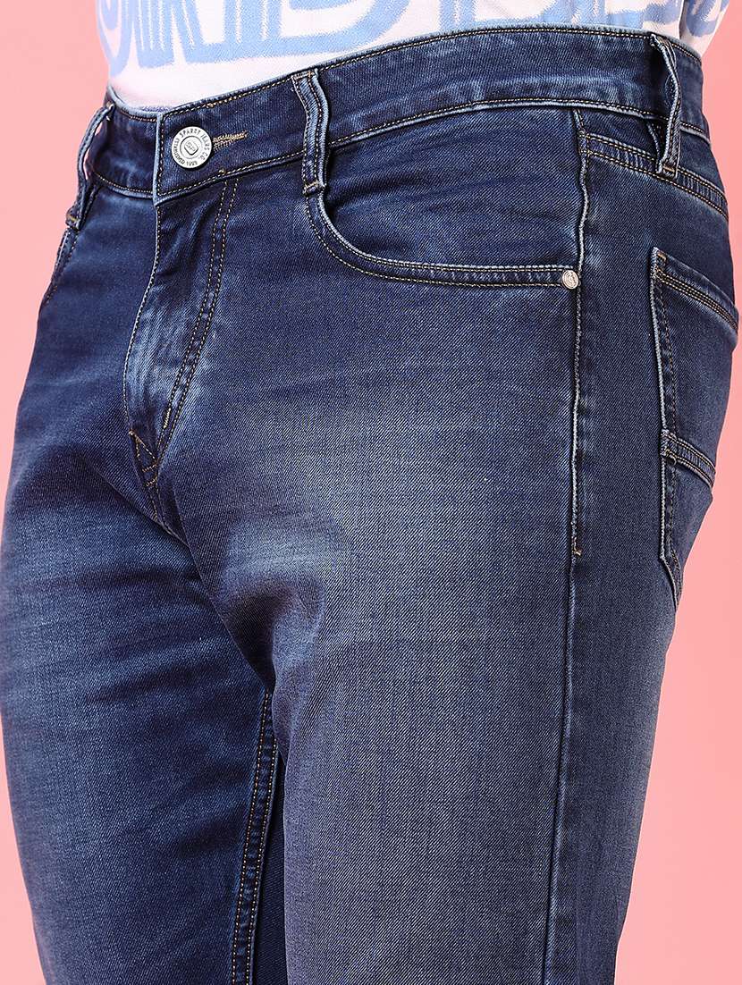men solid mid rise slim fit jean - 21749885 - Standard Image - 5