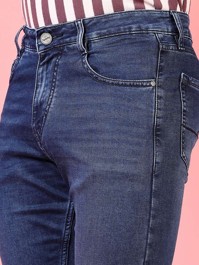 men solid mid rise slim fit jean - 21749888 -  Standard Image - 5
