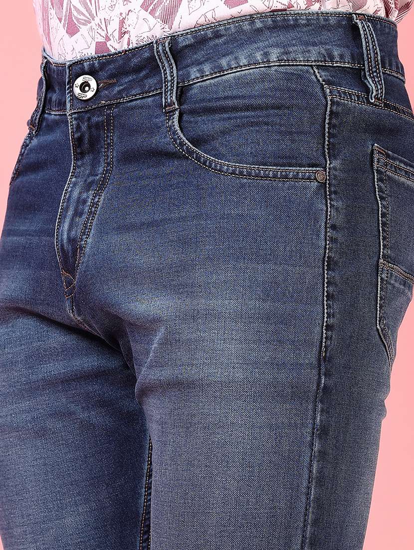 men solid mid rise slim fit jean - 21749889 -  Standard Image - 5