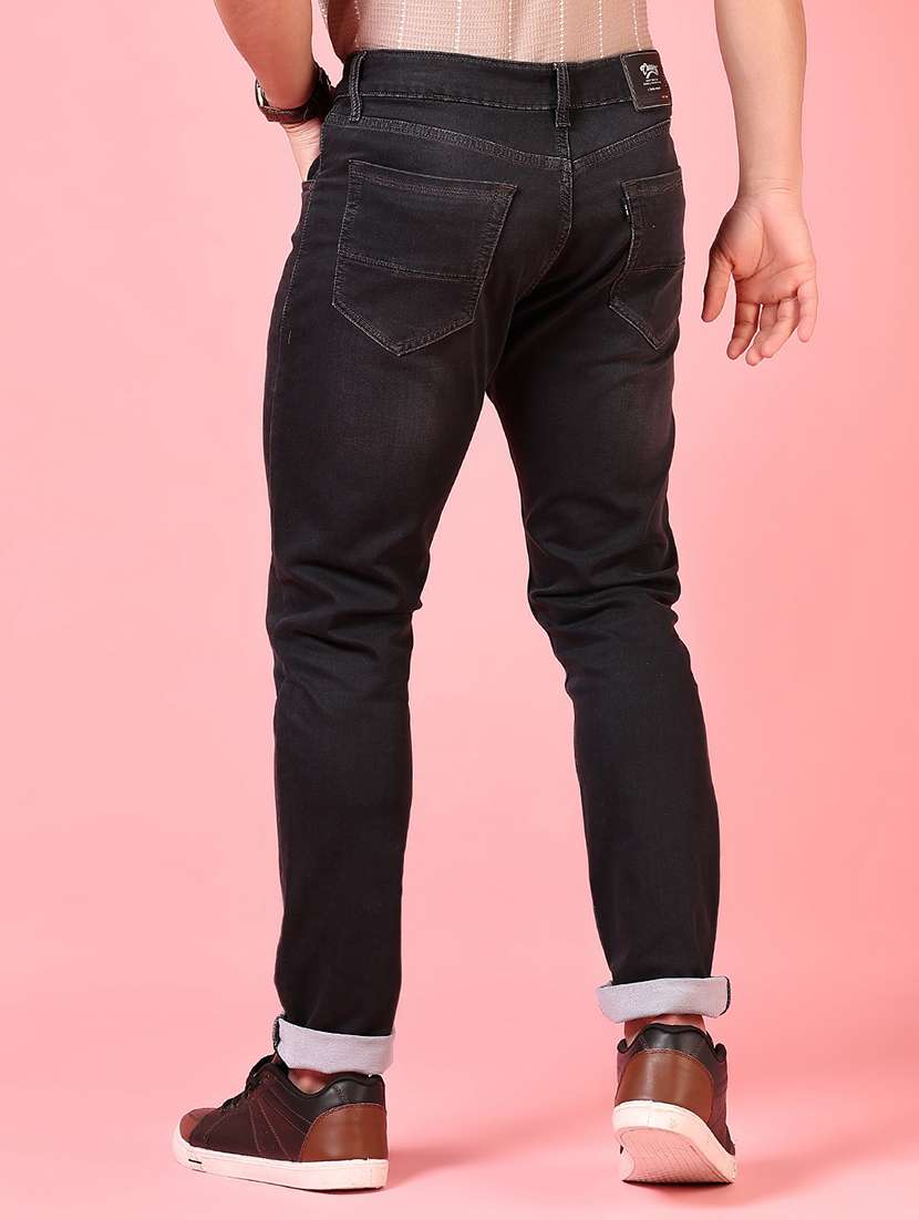 men solid mid rise slim fit jean - 21749893 -  Standard Image - 3