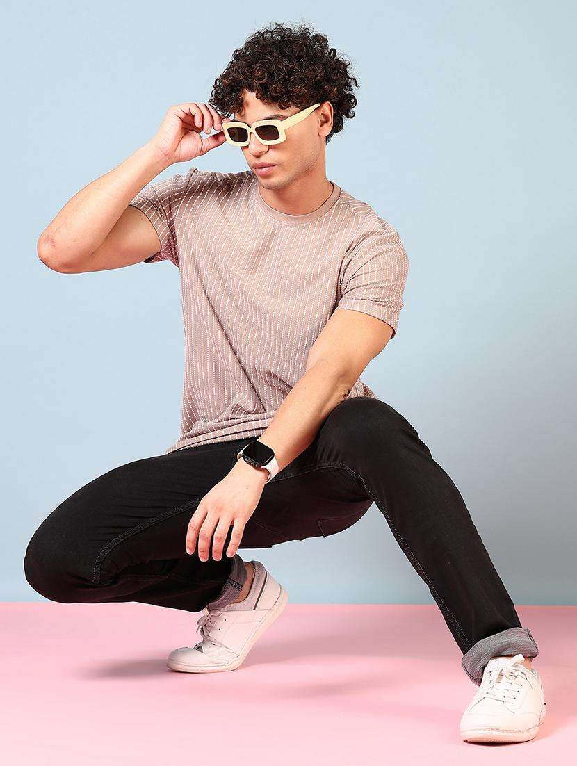 men printed round neck short sleeves t-shirt - 21749900 -  Standard Image - 3