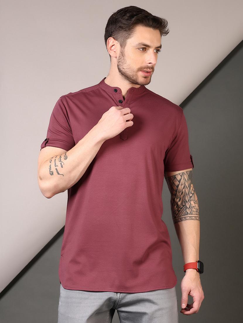 men short sleeves plain t-shirt - 21749915 -  Zoom Image - 0