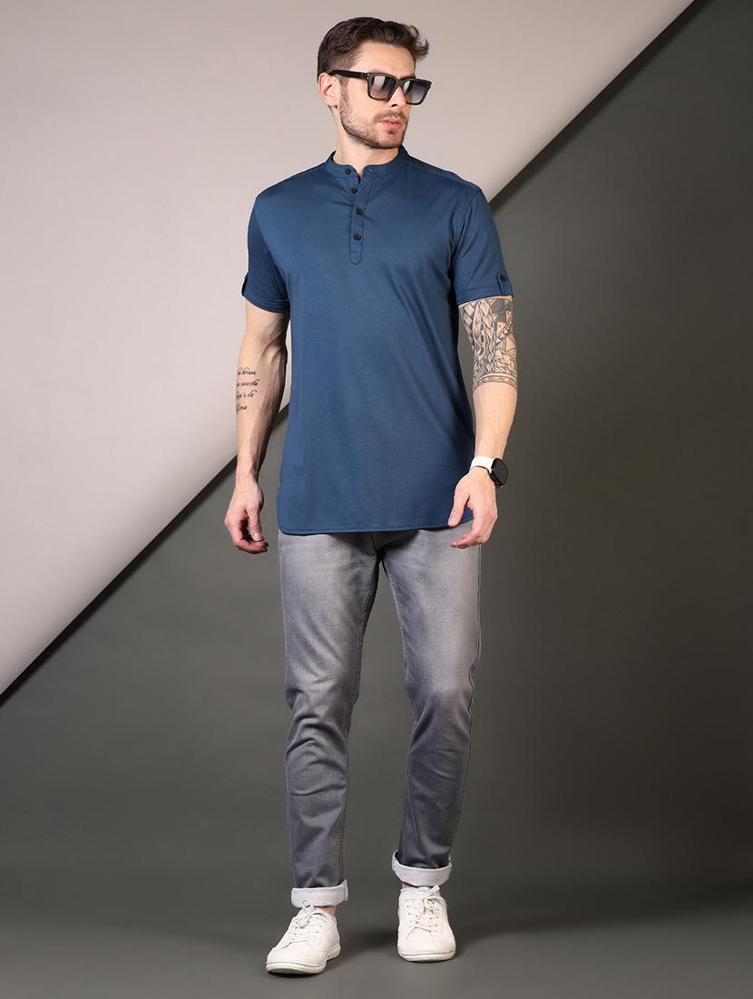 men short sleeves plain t-shirt - 21749916 - Standard Image - 3