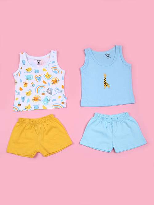 kids pack of 2 printed twin sets - 21749979 - Standard Image - 0